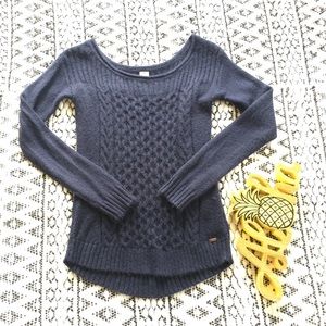 TIMEOUT Navy Boatneck Sweater